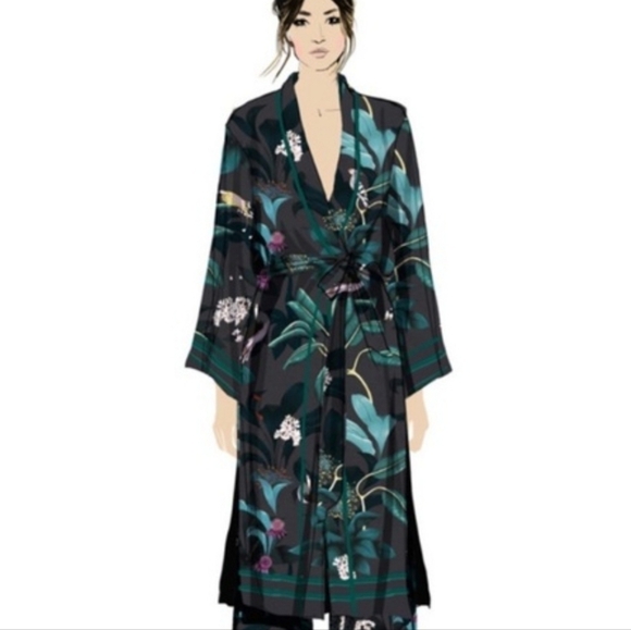 Anna Glover x H&M Tropical Bird Duster M - Picture 4 of 10